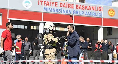 Büyükşehir itfaiyesinden lityum iyon batarya yangın tatbikatı