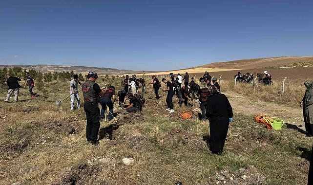 Büyükşehir, Sarımsaklı'da bin 500 fidanı toprakla buluşturdu