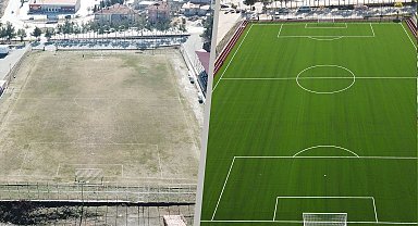 Çal'a modern futbol sahası kazandırıldı