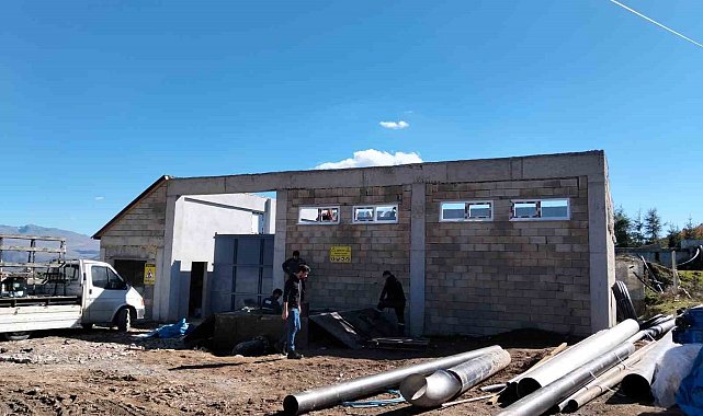 Çambaşı Yaylası İçme Suyu Arıtma Tesisi'nde çalışmalar sürüyor