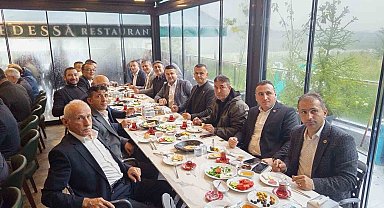 Çaycuma'da Muhtarlar Günü kutlanarak kahvaltıda bir araya geldiler