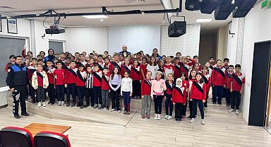 Çocuklara 112 Acil Çağrı hattının etkin kullanımı anlatıldı