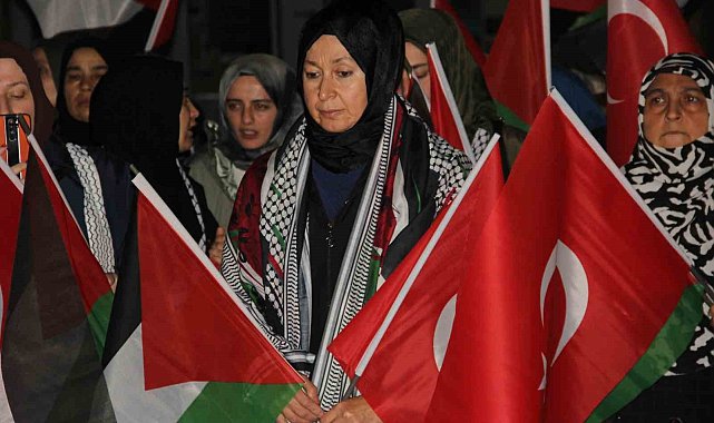 Çorum'da yüzlerce vatandaş İsrail'i protesto etti