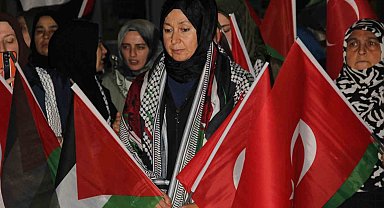 Çorum'da yüzlerce vatandaş İsrail'i protesto etti