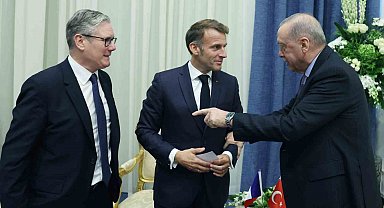 Cumhurbaşkanı Erdoğan, Fransa Cumhurbaşkanı Macron ile görüştü