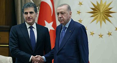 Cumhurbaşkanı Erdoğan, IKBY Başkanı Barzani'yi kabul etti