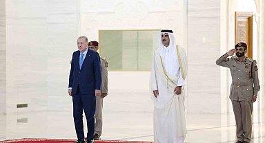 Cumhurbaşkanı Erdoğan, Katar Emiri Al Thani ile görüştü