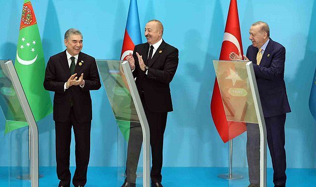 Cumhurbaşkanı Erdoğan, TDT liderleriyle Fuzuli'deki caminin temel atma törenine uzaktan katıldı