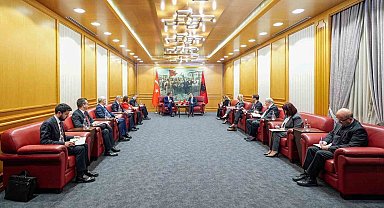 Cumhurbaşkanı Yardımcısı Yılmaz, Arnavutluk Cumhurbaşkanı Begaj ile görüştü