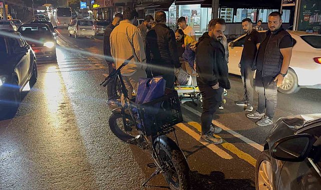 Darıca'da otomobil ile elektrikli bisiklet çarpıştı: 1 yaralı