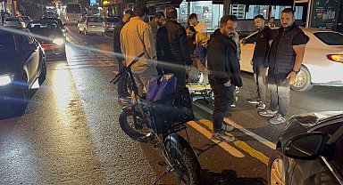 Darıca'da otomobil ile elektrikli bisiklet çarpıştı: 1 yaralı