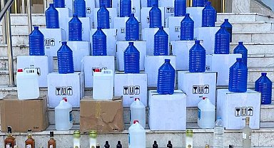 Denizli'de 642 litre kaçak alkol yakalandı