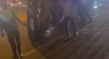 Diyarbakır'da otomobil takla attı: 1 yaralı