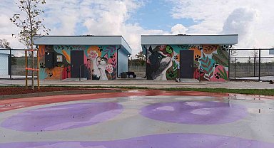 Doğal Yaşam Kampüsü'ne anlam katan grafiti sanatı