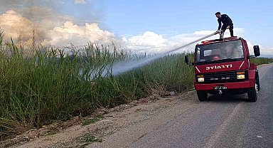 Dökülen çöpler kargıların yanmasına neden oldu