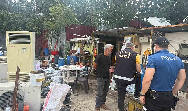 Dörtyol'da hurdacılar denetlendi
