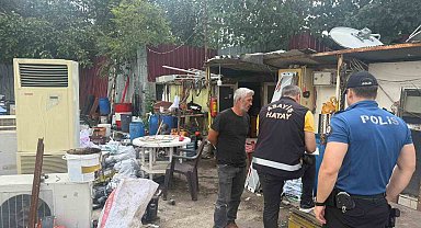 Dörtyol'da hurdacılar denetlendi