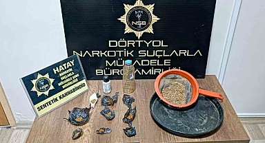 Dörtyol'da metruk binayı mesken tutun uyuşturucu satıcısı yakalandı