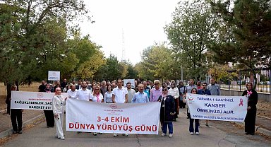 Dünya Yürüyüş Günü'nde sağlıklı yaşam için adım attılar