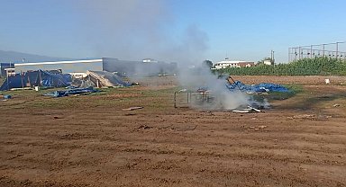 Düzce'de kanepe yakan kişiye para cezası