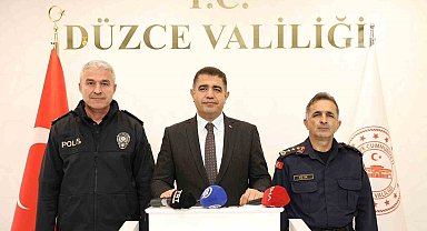 Düzce'de suç oranları geçen yıla oranla yüzde 10 azaldı