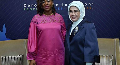 Emine Erdoğan, Sierra Leone Cumhurbaşkanı'nın eşi Fatima Maada Bio ile görüştü