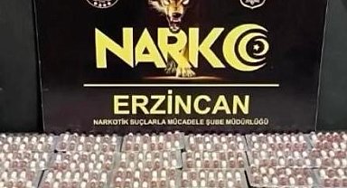 Erzincan'da 6 bin 335 adet uyuşturucu hap ele geçirildi
