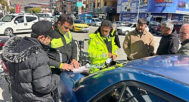 Erzincan'da motosikletlilere sıkı denetim