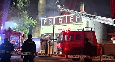 Erzurum'da Cami yangını korkuttu