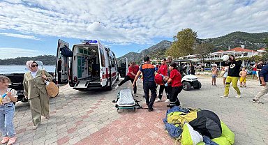 Fethiye'de yamaç paraşütleri havada çarpıştı: 3 yaralı
