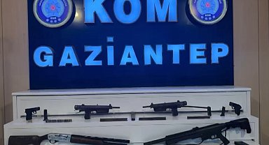 Gaziantep'te bağ evine kaçak silah operasyonu: 6 silah ele geçirildi