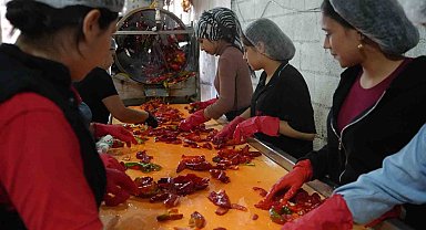 Gaziantep'te kadınların 'acı' mesaisi