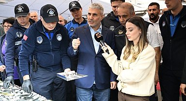 Gaziosmanpaşa'da zabıta ekiplerinden balık tezgahlarına sıkı denetim