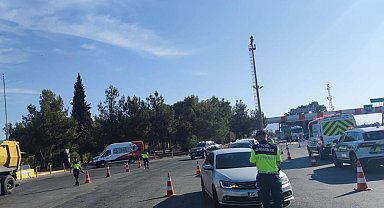 Germencik'te havadan trafik denetimi