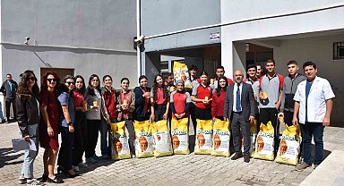 Germencik'te lise öğrencilerinden anlamlı bağış