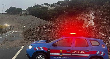 Gökçeada'da sele teslim olan bölgeler dron ile görüntülendi