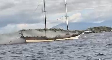 Gulet tekne küle döndü