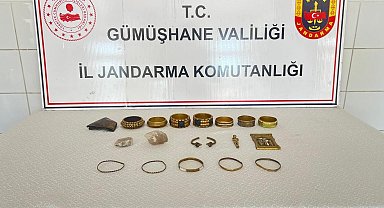 Gümüşhane'de tarihi eser operasyonunda çok sayıda obje ele geçirildi