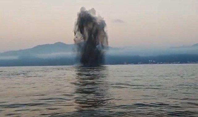 Hopa açıklarındaki insansız deniz aracı kontrollü şekilde imha edildi