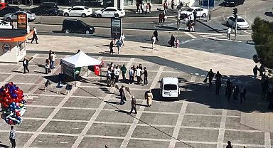 HÜDAPAR'ın Gazze standında gerginlik: Polis kavgayı önledi