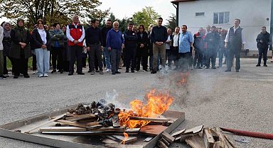 İl Tarım ve Orman Müdürlüğünde yangın ve tahliye tatbikatı