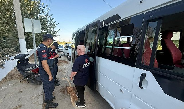 İncirliova'da okul servis araçları denetlendi