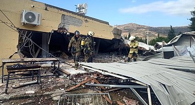 İzmir Bayraklı'da patlama! İzmir İtfaiyesi göçük altından kurtardı!