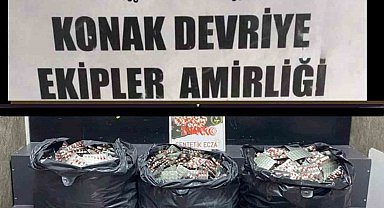 İzmir'de 42 bin 500 adet uyuşturucu hap ele geçirildi