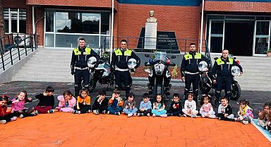 Jandarmadan 73 öğrenciye güvenli trafik eğitimi
