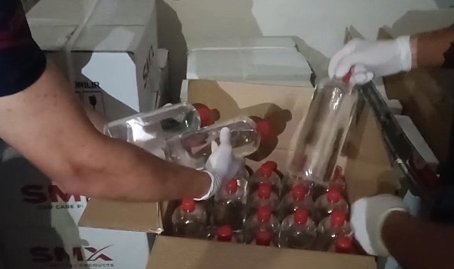 Jandarmadan kaçak alkol baskını: 620 litre etil alkol ele geçirildi