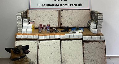 Jandarmadan uyuşturucu ve kaçak makaron operasyonu