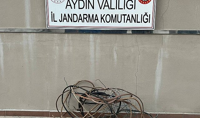 Kablo hırsızı yakalandı