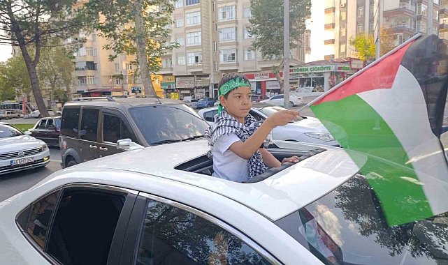 Kahramanmaraş'ta Filistin'e destek konvoyu
