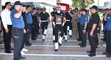 Kalp krizinden hayatını kaybeden polis memuru son yolculuğuna uğurlandı